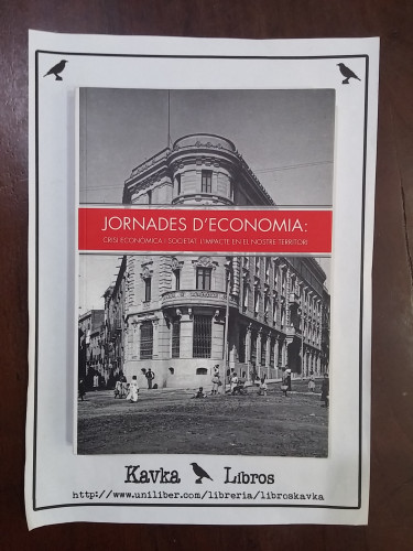 Portada del libro de Jornades d´economia. Crisi econòmica i societat. L´impacte en el nostre territori