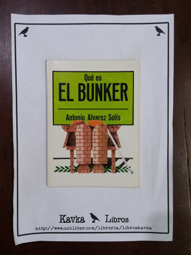 Portada del libro de Qué es el bunker