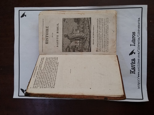 Portada del libro de Histoire de la Sainte Bible