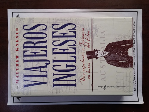 Portada del libro de Viajeros ingleses. Una expedición a Tasmania en busca del Edén