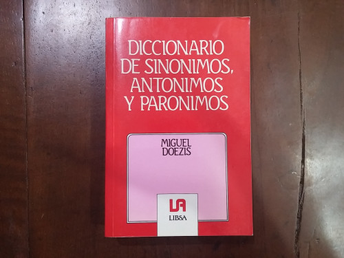 Portada del libro de Diccionario de sinónimos, antónimos y parónimos