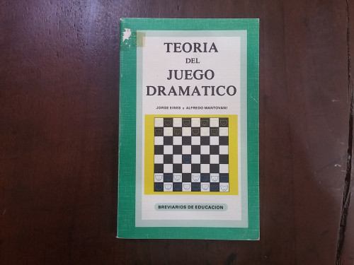 Portada del libro de Teoría del juego dramático