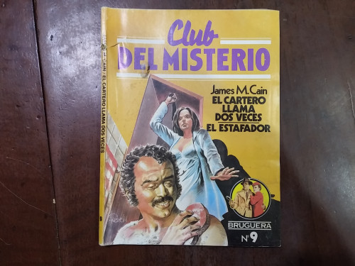 Portada del libro de Club del Misterio nº 9. El cartero llama dos veces / El estafador