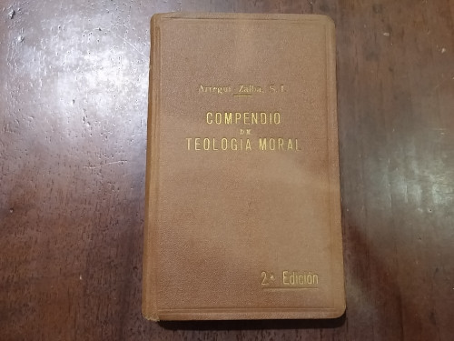 Portada del libro de Compendio de teología moral