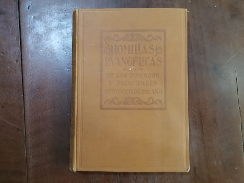 Portada del libro de Homilías evangélicas de los domingos y principales festividades del año