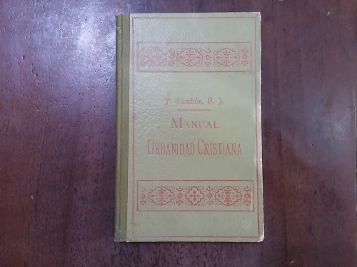 Portada del libro de Manual de urbanidad cristiana