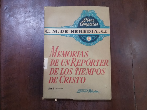 Portada del libro de Memorias de un repórter de los tiempos de Cristo. Libro III