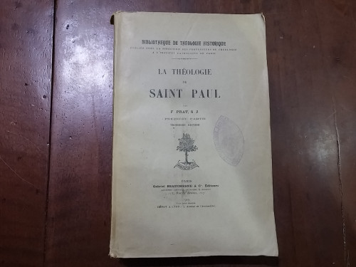 Portada del libro de La Théologie de Saint Paul. Première partie