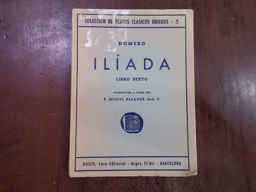 Portada del libro Ilíada