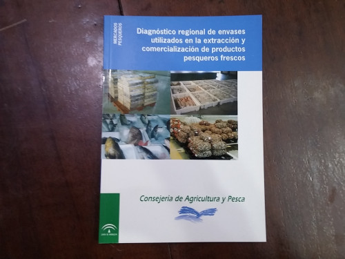 Portada del libro de Diagnóstico regional de envases utilizados en la extracción y comercialización de productos pesqueros...