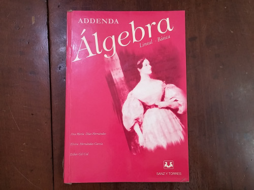 Portada del libro Álgebra lineal básica. Addenda