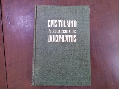 Portada del libro Epistolario y redacción de documentos