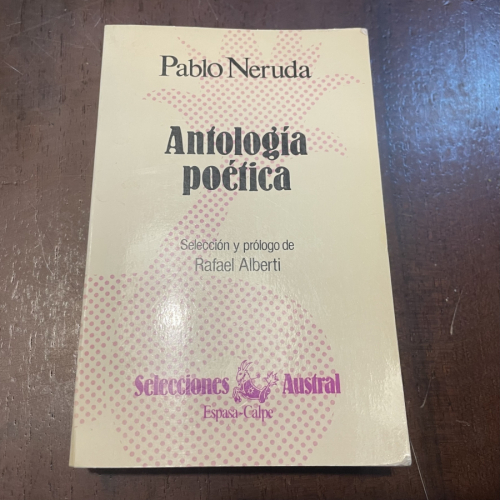 Portada del libro de Antología poética