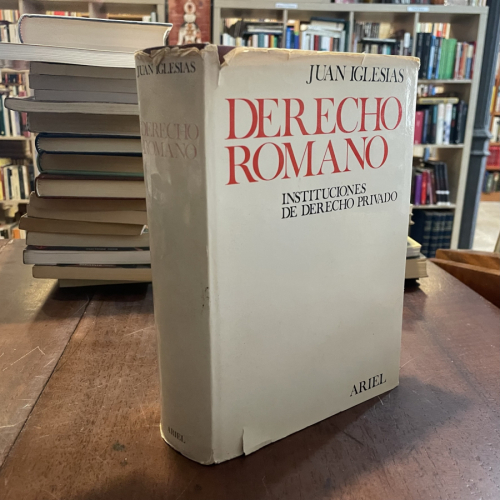 Portada del libro de Derecho Romano. Instituciones de Derecho Romano