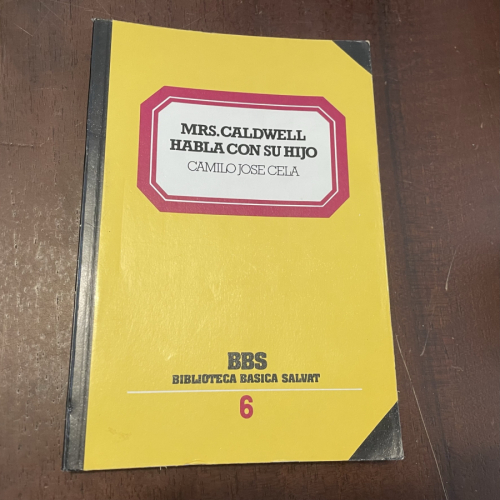 Portada del libro de Mrs. Caldwell habla con su hijo