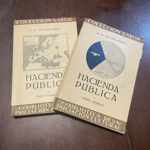 Portada del libro de Hacienda pública. Parte general y especial. 2 vols