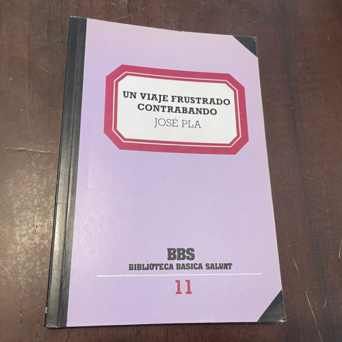 Portada del libro de Un viaje frustrado. Contrabando