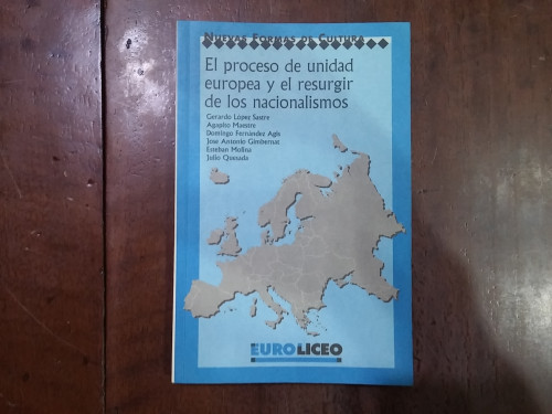 Portada del libro de El proceso de unidad europea y el resurgir de los nacionalismos