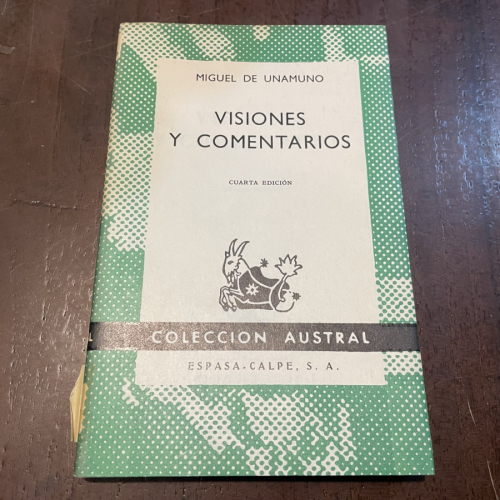 Portada del libro de Visiones y comentarios