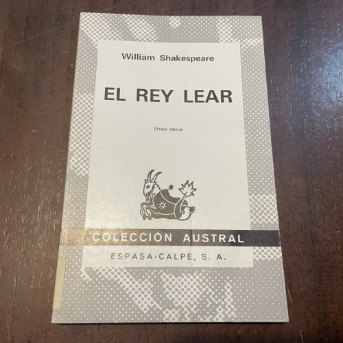 Portada del libro de El Rey Lear