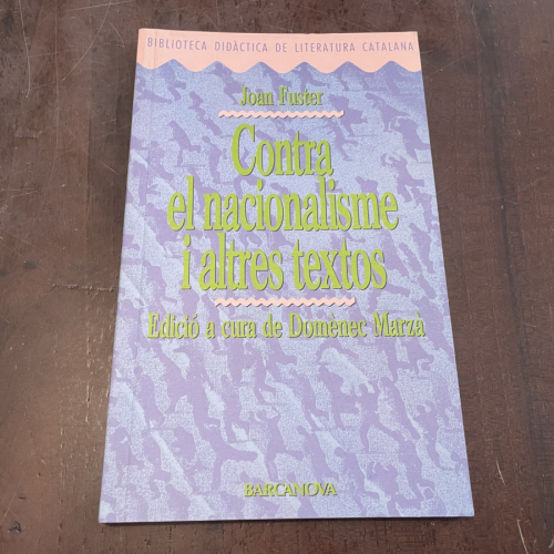 Portada del libro Contra el nacionalisme i altres textos (en catalán)