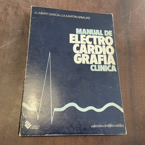 Portada del libro de Manual de electrocardiografía clínica