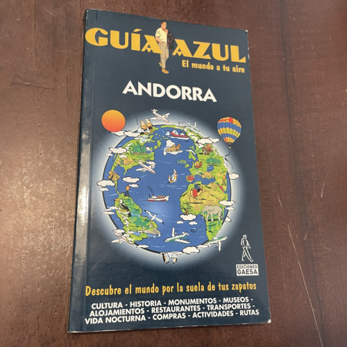 Portada del libro de Guía Azul. Andorra