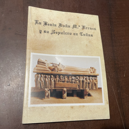 Portada del libro de La beata Doña María Urraca y su sepulcro en Cañas