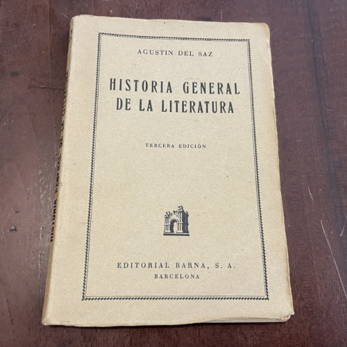 Portada del libro de Historia general de la literatura