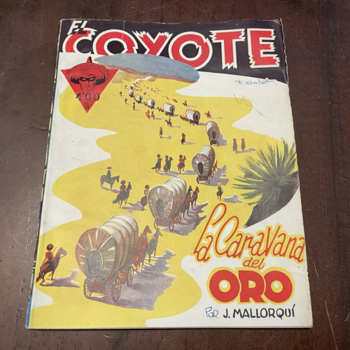 Portada del libro de El Coyote. La caravana del oro