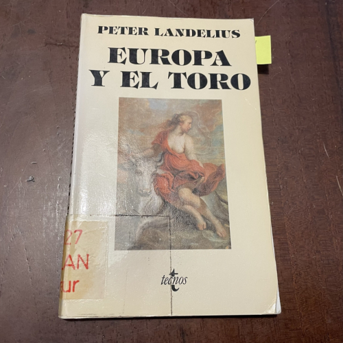 Portada del libro de Europa y el toro