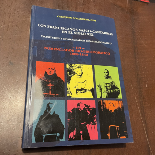 Portada del libro Los franciscanos vasco-cántabros en el siglo XIX. II/I