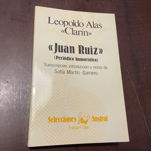 Portada del libro de Juan Ruiz (periódico humorístico)