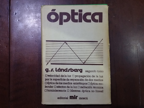 Portada del libro de Óptica 2