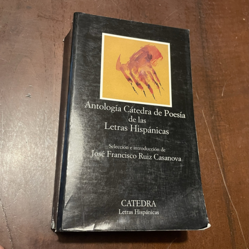 Portada del libro de Antología Cátedra de Poesía de las Letras Hispánicas