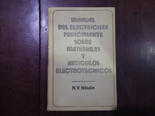 Portada del libro de Manual del electricista principiante