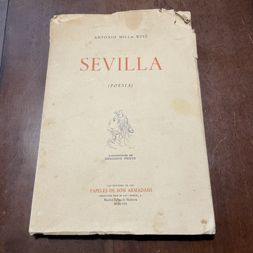 Portada del libro de Sevilla. Poesía