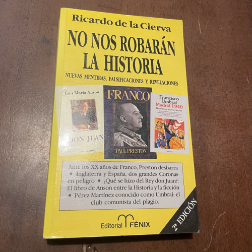 Portada del libro de No nos robarán la historia