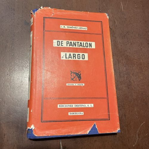 Portada del libro de De pantalón largo