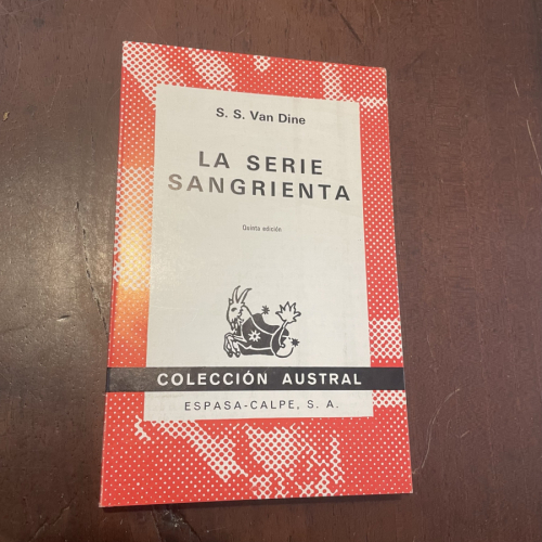 Portada del libro de La serie sangrienta