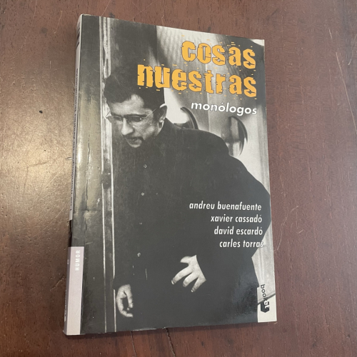 Portada del libro de Cosas nuestras. Monólogos