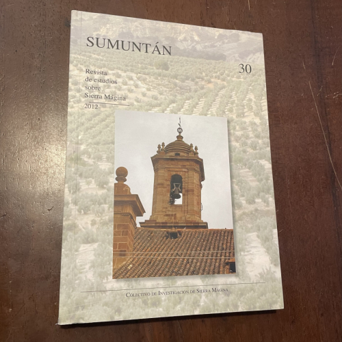 Portada del libro Sumuntán. Revista de estudios sobre Sierra Mágina 30