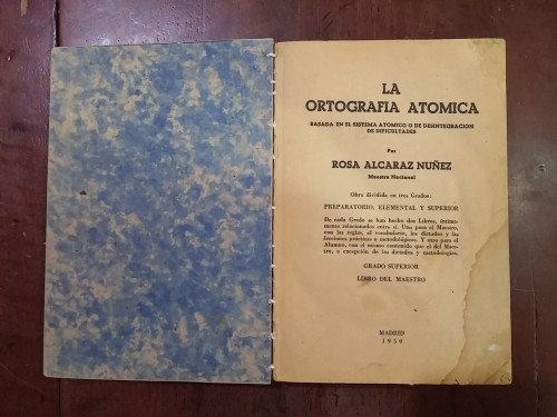 Portada del libro La ortografía atómica