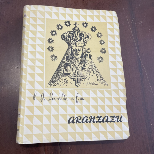 Portada del libro Historia de la Virgen y del Santuario de Aranzazu