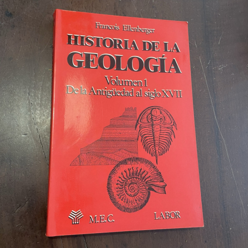 Portada del libro de Historia de la Geología. Volumen 1. De la Antigüedad al siglo XVII