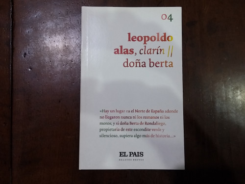 Portada del libro de Doña Berta