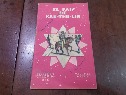 Portada del libro de El país de Kar-Thu-Lin. Colección Colorín nº19