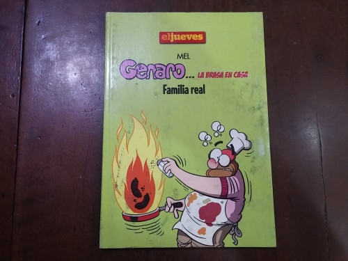 Portada del libro de Genaro. La brasa en casa. Familia real