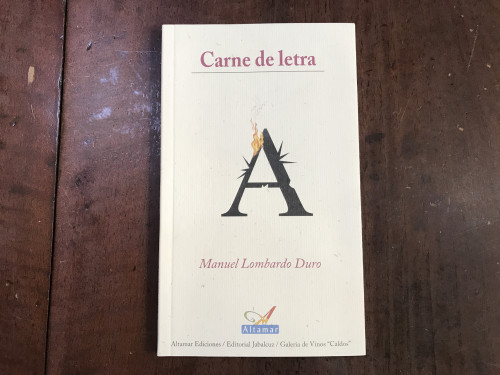 Portada del libro de Carne de letra