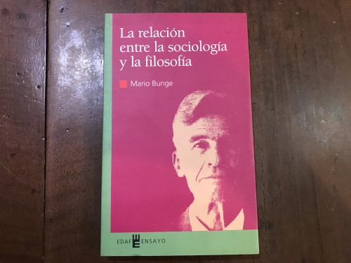 Portada del libro de La relación entre la sociología y la filosofía